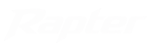 Futuristisches weißes Rapter-Logo